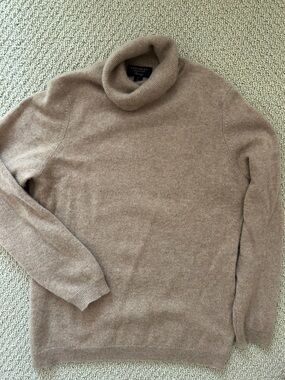 Charter Club’s Cashmere Turtleneck Sweater - Taupe